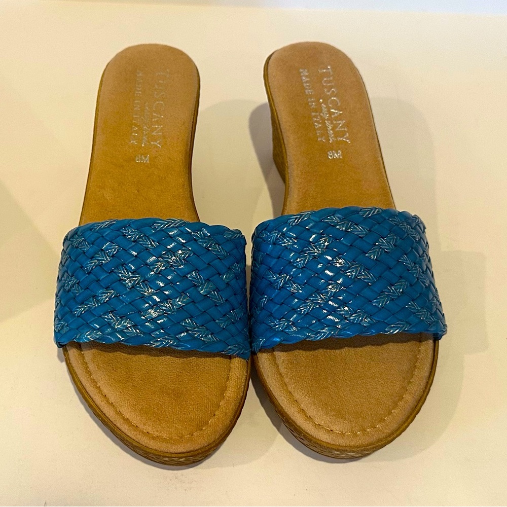 Easy Street Woman’s Wedge Sandal Sz 8M